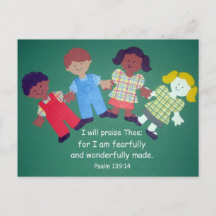 Psalm 139:14 postcard