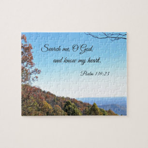 Psalm 139:23 Search me, O God... Jigsaw Puzzle