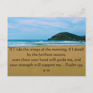 Psalm 139: 9-10 BEAUTIFUL BIBLICAL QUOTATION Postcard