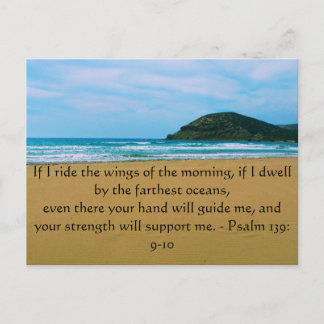 Psalm 139: 9-10 BEAUTIFUL BIBLICAL QUOTATION Postcard