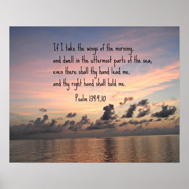 Psalm 139: 9,10 poster (Front)