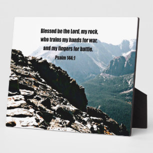 Psalm 144:1  Blessed  be the Lord... Plaque
