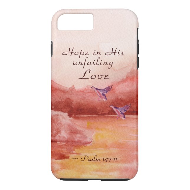 Psalm 147:11 Our Hope is in His unfailing Love Case-Mate iPhone Case (Back)
