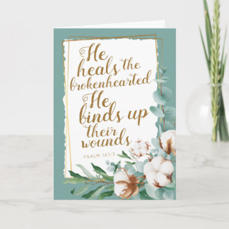 Psalm 147:3 Encouragement JW Folded Card