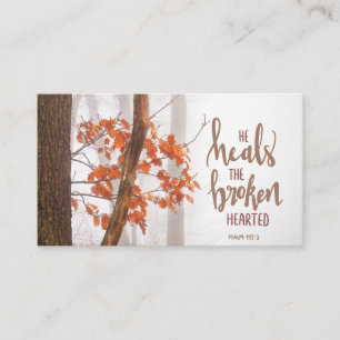 Psalm 147:3 He Heals the Broken Hearted Business Card
