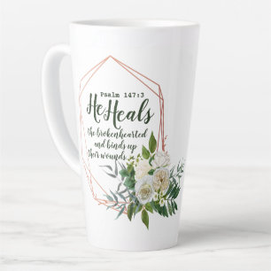 Psalm 147:3 Latte Mug