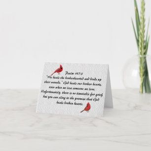 “Psalm 147:3” Sympathy Card