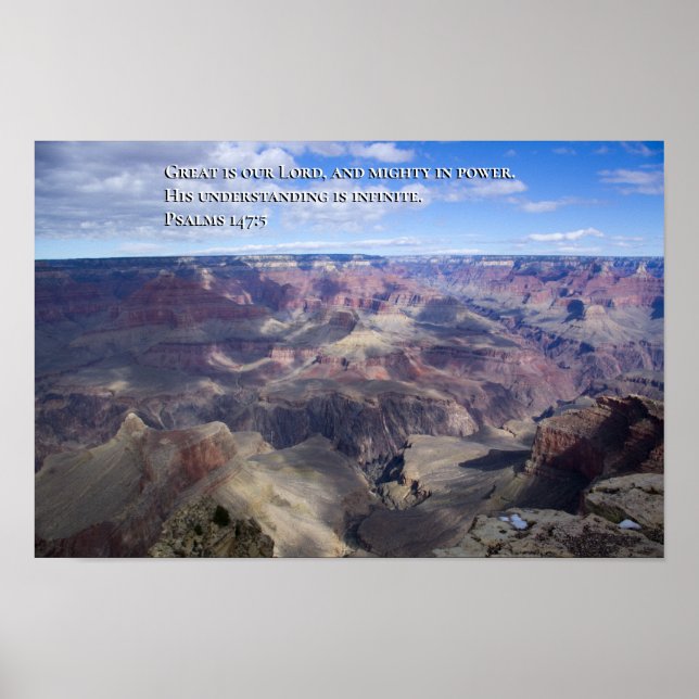 Psalm 147:5 poster (Front)