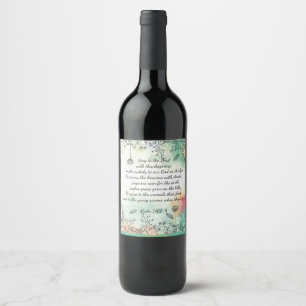 Psalm 147 wine label