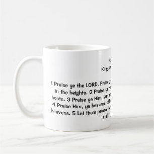 Psalm 148:1-5 coffee mug