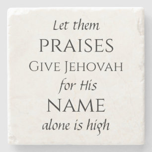 Psalm 148 stone coaster 5/6