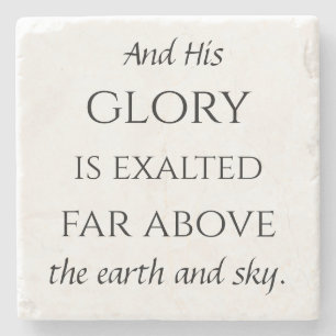 Psalm 148 stone coaster 6/6