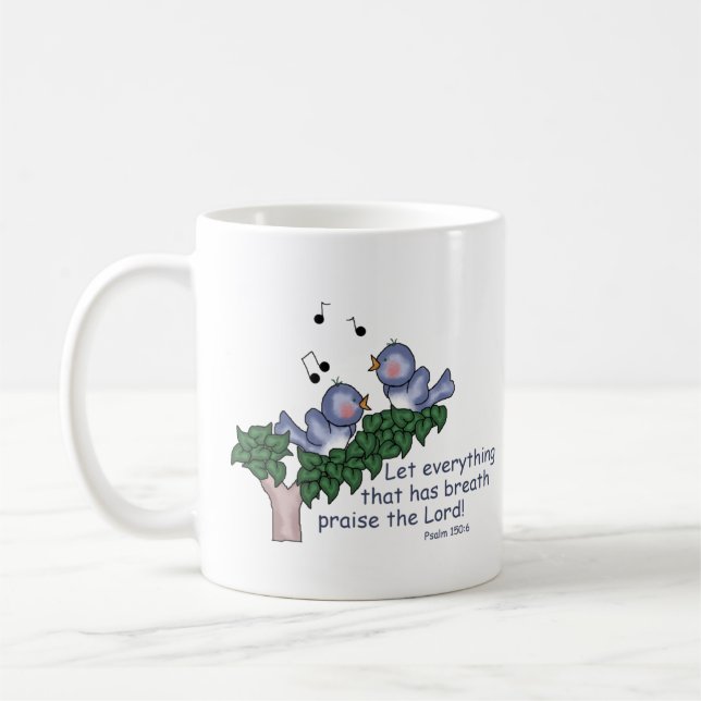Psalm 150:6 coffee mug (Left)