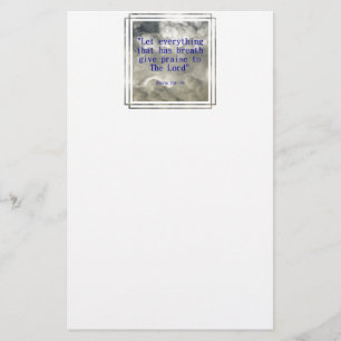 Psalm 150: 6 stationery