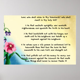 Psalm 15 poster