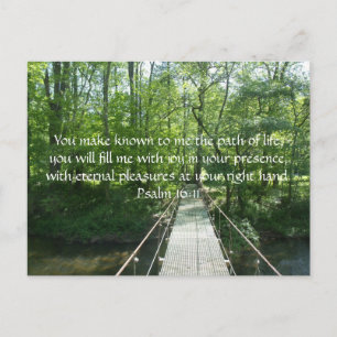 Psalm 16:11 French Creek Bridge Postcard
