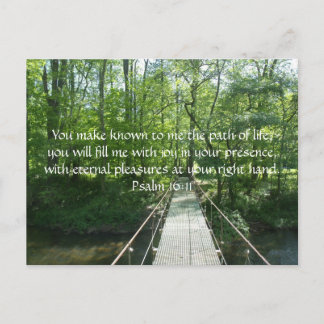 Psalm 16:11 French Creek Bridge Postcard
