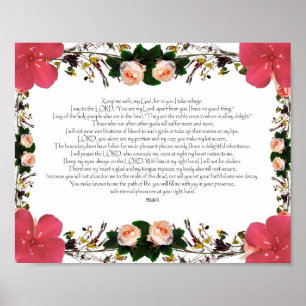 Psalm 16, Bible Verse, Wall Decor