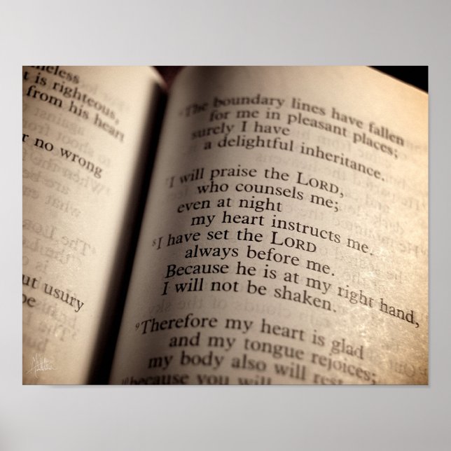 Psalm 16 Print (Front)