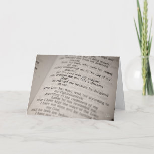 Psalm 18:19  [Greeting Card] Card