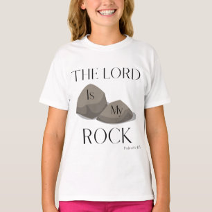 Psalm 18:2 Bible Scripture Quote KJV Girl's T-Shirt