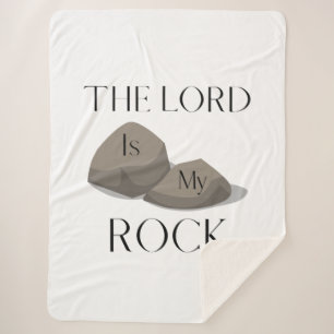 Psalm 18:2 Bible Scripture Quote KJV Sherpa Blanket