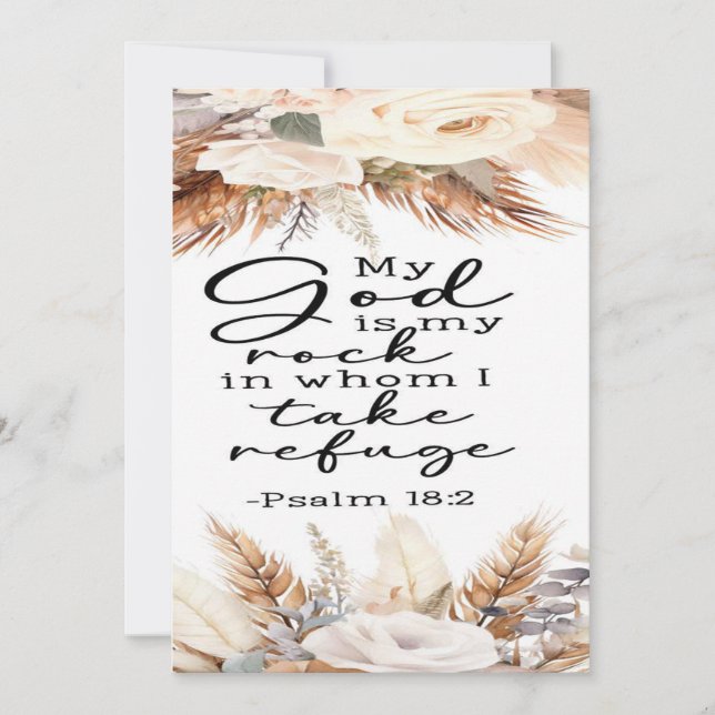 Psalm 18:2 Encouragment Card (Front)