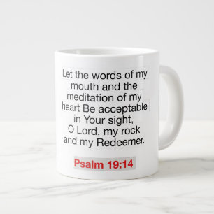 Psalm 19:14 - Jumbo Mug