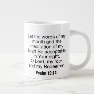 Psalm 19:14 - Jumbo Mug