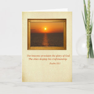 Psalm 19:1 note card