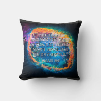 Psalm 19:1 The Heavens Declaring God's Glory Cushion