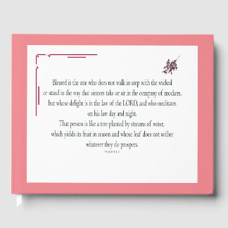 Psalm 1:1-3, Blessed is the one who, Guest Book