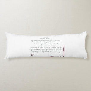 PSALM 1, does not walk in step with the wicked Body Cushion