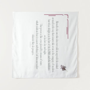 PSALM 1, does not walk in step with the wicked Tapestry