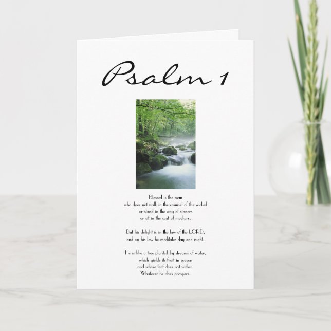 Psalm 1 - Happy Birthday Card (Front)