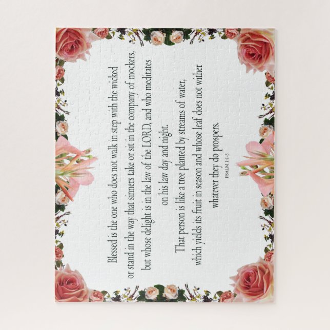 Psalm 1, Law day and Night, Yields its Fruit, Jigsaw Puzzle (Vertical)