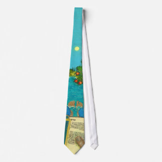 Psalm 1 - Man reads Psalm 1 in Hebrew Bible Tie
