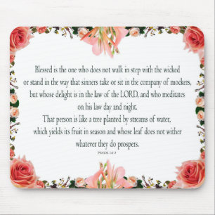 Psalm 1, Not walk in the step with wicked, Mouse Mat