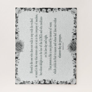 Psalm 1, oil painting, who does not walk in step jigsaw puzzle