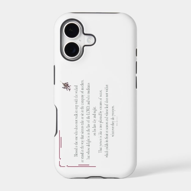 Psalm 1 Scripture Art - Blessed and Righteous (Back)