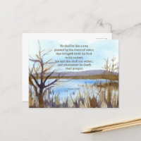 Psalm 1 Scripture Bible Verse Desert Lake Mountain