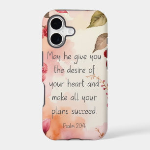 Psalm 20:4 Desire of Your Heart Scripture Floral