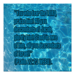 Psalm 22:23 WEBU Poster