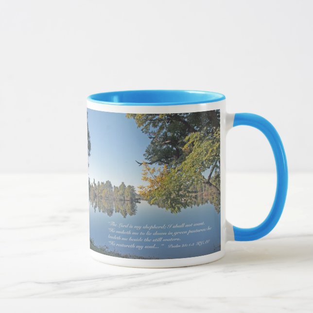 Psalm 23: 1-3 Scripture Mug (Right)