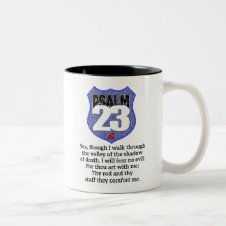 Psalm 23 1:4 The Lord is My Shepherd Two-Tone Coffee Mug