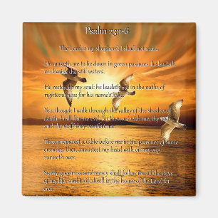 Psalm 23:1-6 The Lord Is My Shepard Magnet