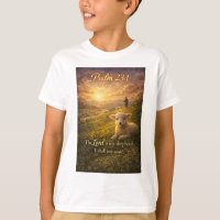 Psalm 23:1 Christian Lamb Kid's Tee Shirt