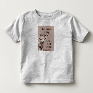 Psalm 23:1 Christian Lamb Toddler's Tee Shirt