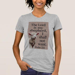 Psalm 23:1 Christian Lamb Women's Tee Shirt