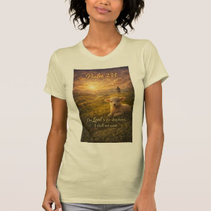 Psalm 23:1 Christian Lamb Women's Tee Shirt
